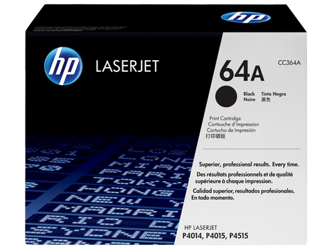 HP 64A (CC364A) Black Original LaserJet Toner Cartridge (10000 Yield)